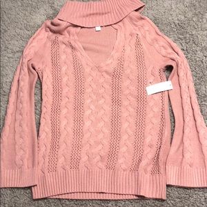 New York and company pink long sleeve blouse.